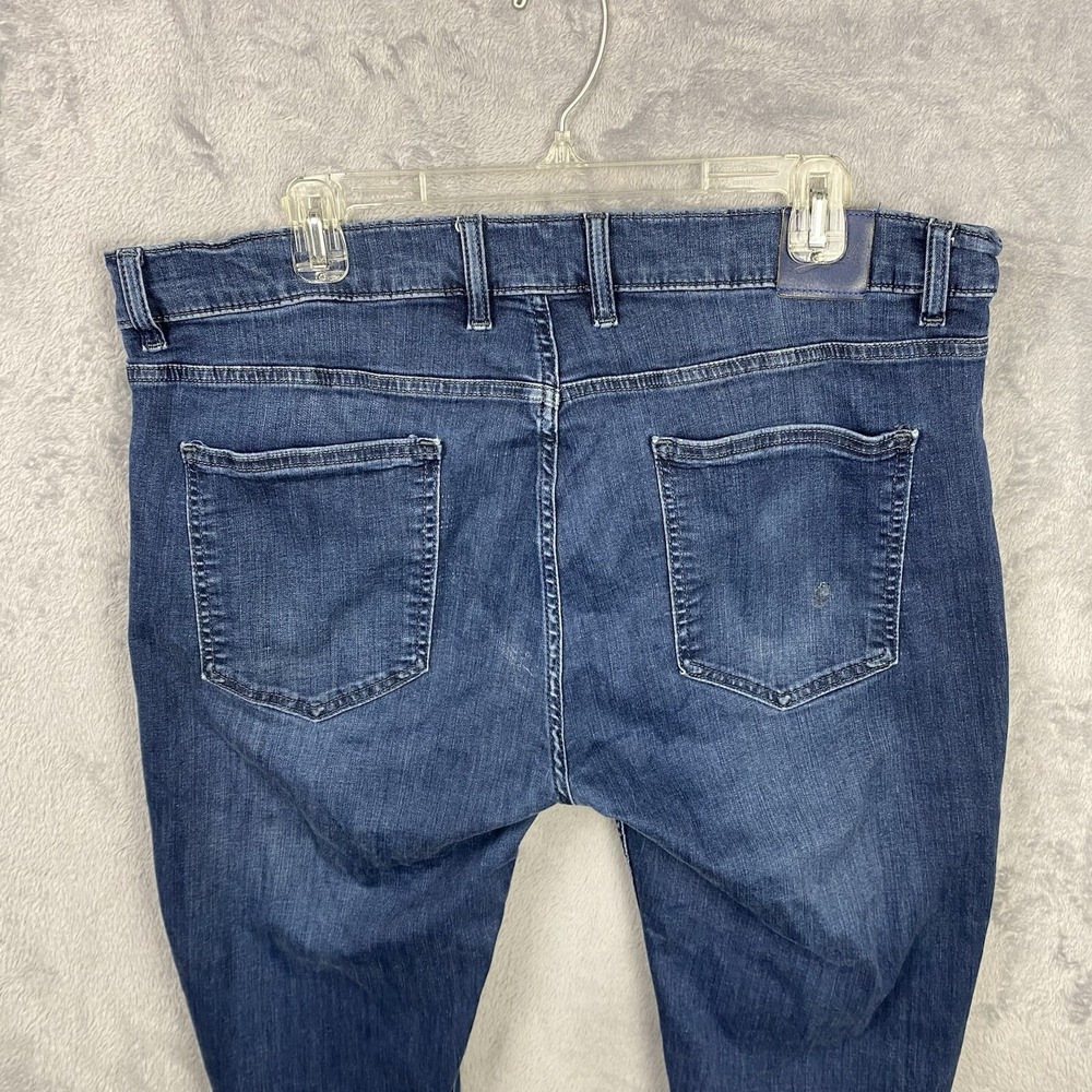 Mugsy Fultons Jeans Mens 40x34 Straight Leg Stretch Dark Wash Mid Rise‎ Denim - Picture 4 of 7